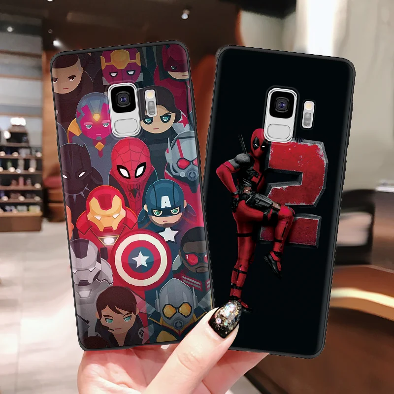 

The Avengers Spiderman Matte Soft fundas For TPU Samsung Galaxy A50 S8 A70 A40 A30 S9 Plus S10 S10E S10 S7 S6 Edge Note 8 9 Case