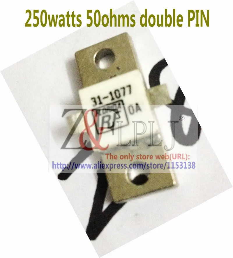 

RF LABS Resistor 31-1077 / RFP250-50RM RFP 250-50 250 Watts 50 ohms / 250W power resistance Double PIN USED
