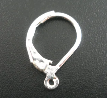 

8SEASONS 60PCs silver-color Lever Back Earring Wires 16x10mm (B03164)