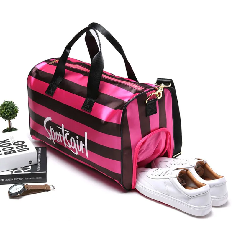 Новая многофункциональная розовая спортивная сумка с буквами для фитнеса женская спортивная сумка Sac De спортивная сумка через плечо сумка дорожная сумка Bolsa
