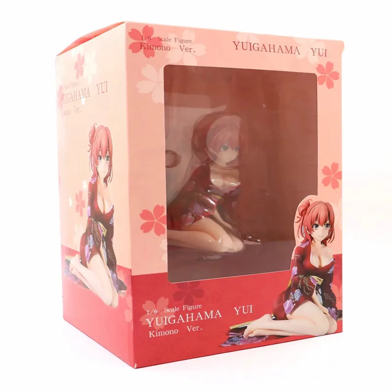 1/6 масштаб сексуальные аниме фигурки девушка YUIGAHAMA YUI кимоно Ver. Жесткая грудь