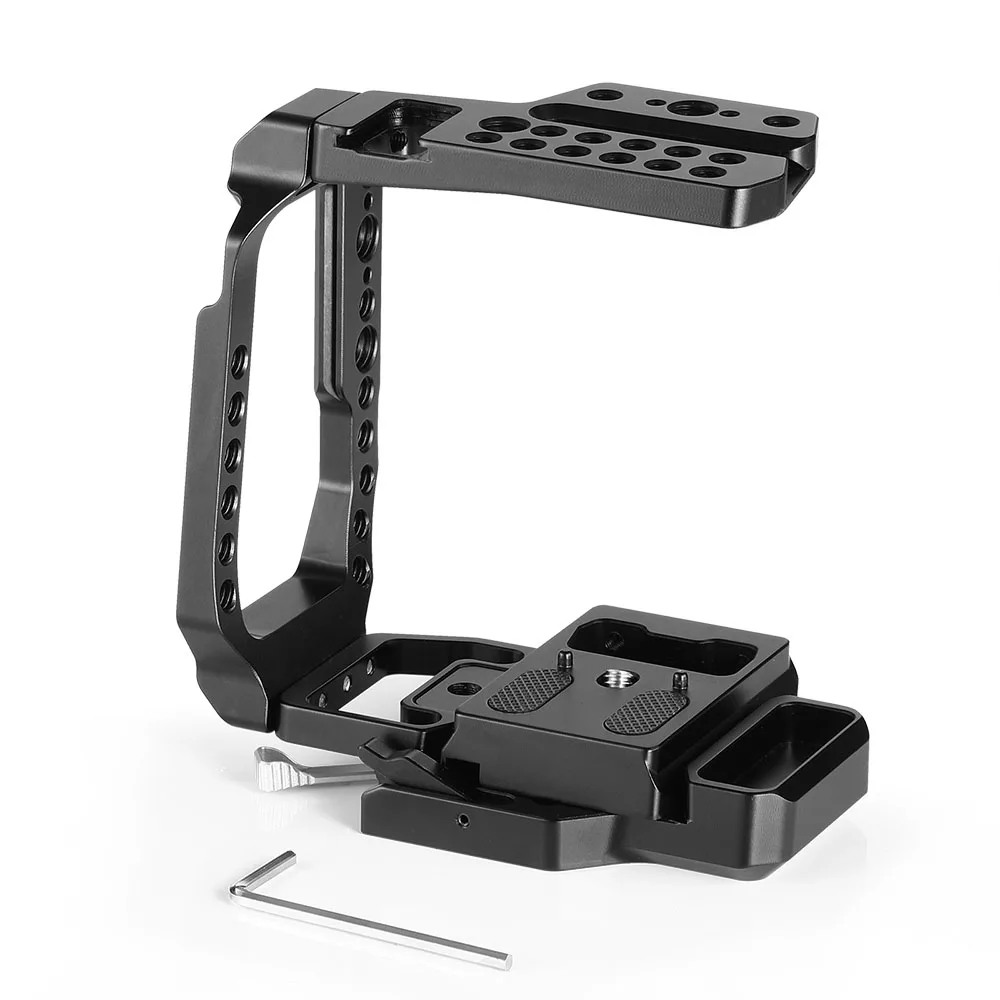 SmallRig QR Половина Клетка для blackmagic Design карман Кино Камера 4K Камера клетка со встроенным Manfrotto 501PL пластины-2255