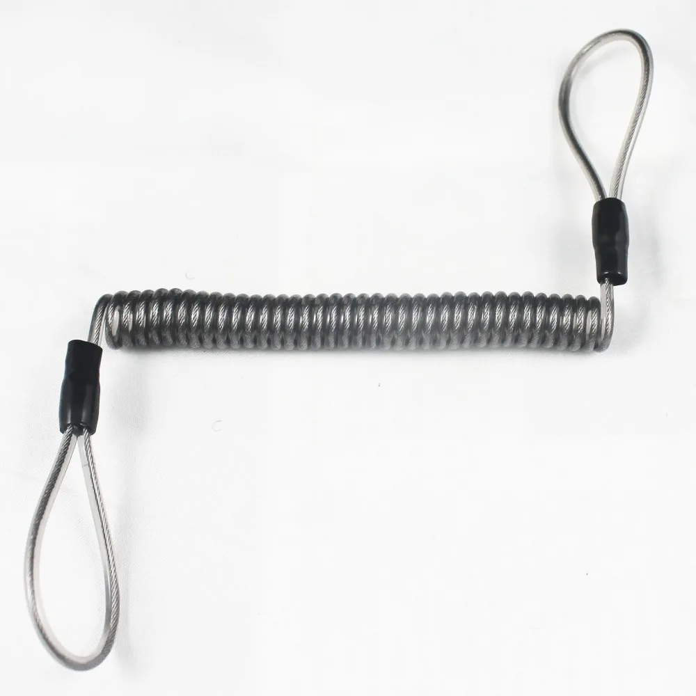 

10 X stainless steel DIY coil lanyard spring lanyard safety lanyard coil tether