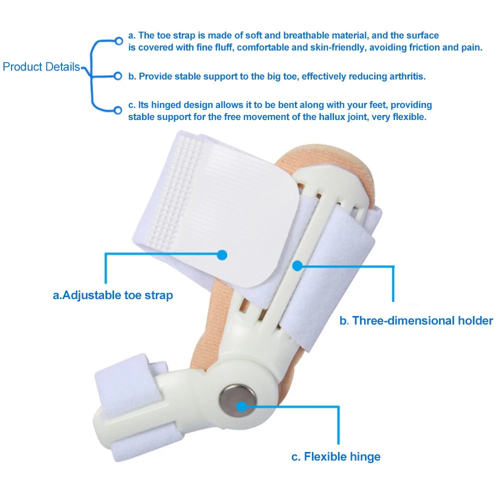Корректор большого пальца стопы, сепаратор вальгусной деформации, выпрямитель для большого пальца, Защита ног, облегчение боли, уход за ногами для женщин и мужчин