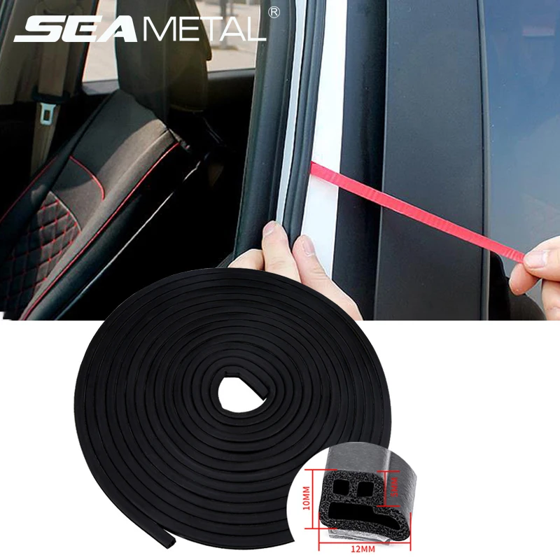 Car Door Edge Seal Strips Universal Rubber Soundproof Sealing Auto