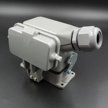

Heavy Load Connector 42 Core Heavy Load Rectangle Plug Socket HDC-HDD-042-1 Cold Needle Bring Cover