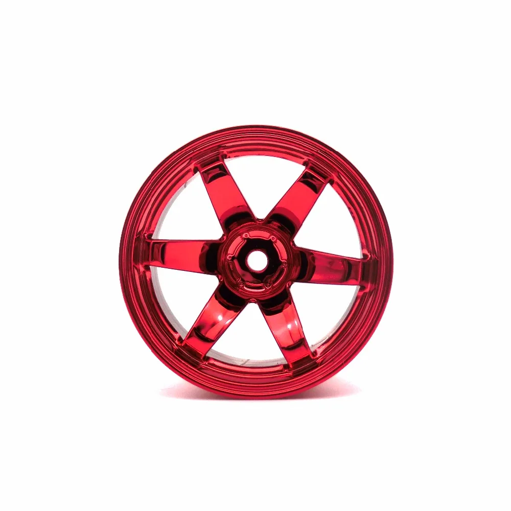 4 шт. синие/красные/Серебристые пластиковые диски для 1/10 HSP HPI Traxxas Tamiya Kyosho RC