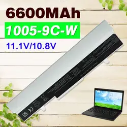 Белый 9 ячеек 6600 мАч ноутбука Батарея для Asus 1001PX EEE PC 1005 1001 P X 1005 P 1005HA AL31-1005 AL32-1005 ML32-1005 PL32-1005