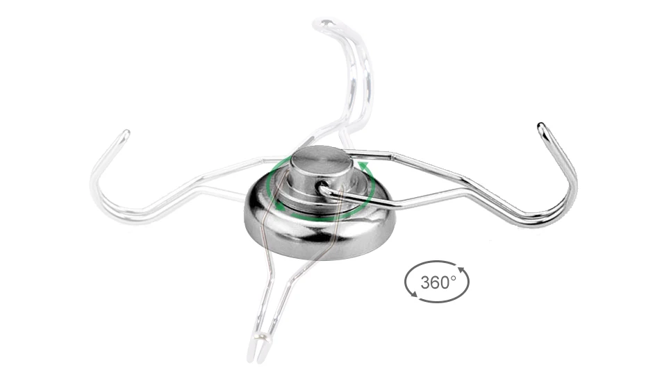 930 Flexible Rotatable Neodymium Magnetic Hook 360 Rotary Magnetic Hanger Permanent Magnets-7