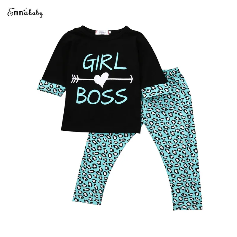 

Newborn Baby Girls Long Sleeve O-Neck Pullover Print Shirt Tops Long Pants 2PCS Outfit Autumn Sunsuit Baby Clothing Sets 0-5Y