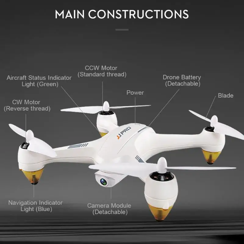 

JJRC JJPRO X3 RTF Brushless GPS RC Drone 500m WiFi FPV RC Drone Quadcopter with 1080P HD Mode Camera Toy Gift