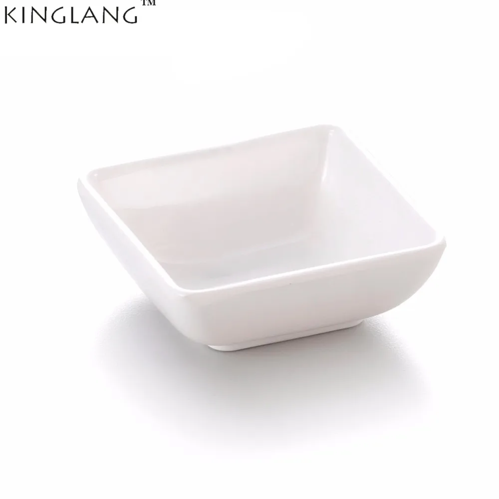 

KINGLANG Melamine Solid Dipping Soy Sauce Bowl Wasabi Plastic Canteen buffet Use Small Sauce Dish Tableware