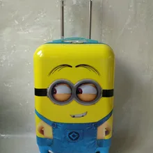 Детская кофта с рисунком героев мультфильмов чемодан на колесиках для путешествий для 20 дюймовые Детские малая де viagem ABS+ PC бленда для объектива Мальчики Роллинг Чемодан Спиннер для девушек чемодан