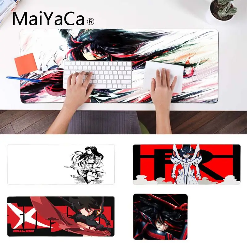 

MaiYaCa Gaming Mouse Pad Funny Kill la Kill Unique Desktop Pad Game Mousepad Rubber Mouse Durable Desktop Mousepad