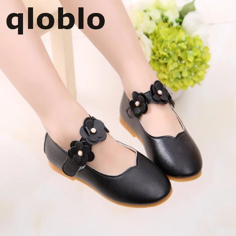 Children Shoes Girl Fashion Flower Kid Shoes Solid All Match Casual Shoes