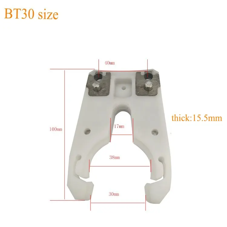 ISO30 BT30 держатель инструмента зажим ABS огнестойкий резиновый держатель инструмента коготь вилки для фрезерного станка с ЧПУ