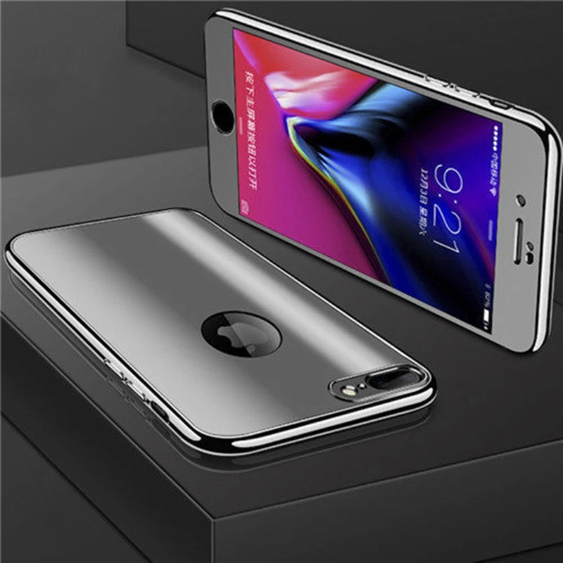 360-Degree-Protection-Case-For-iphone-X-8-7-6-6s-Plus-Rose-Gold-Plating-Mirror (4)