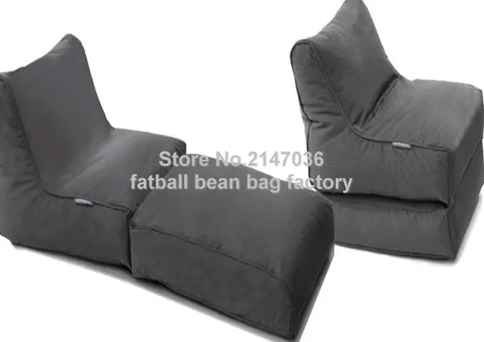 buy Black foldable sofa chair,outdoor bean bag furniture set, waterproof beanbag seat