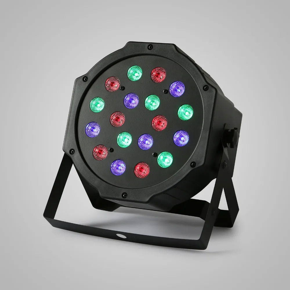 18X3 Вт светодиодный плоским Пар света RGB Цвет освещения проектор вечерние DJ Light в Германии супермаркет