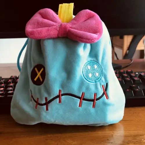 

Lilo&stitch scrump handbag drawstring POUCH bag makeup bags Phone animeCARTOON
