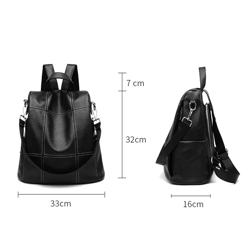 Nevenka Waterproof Oxford Backpack Women Fashion Black Backpacks Leather Bottom Backpack for Girls Large Capacity Satchels 201812