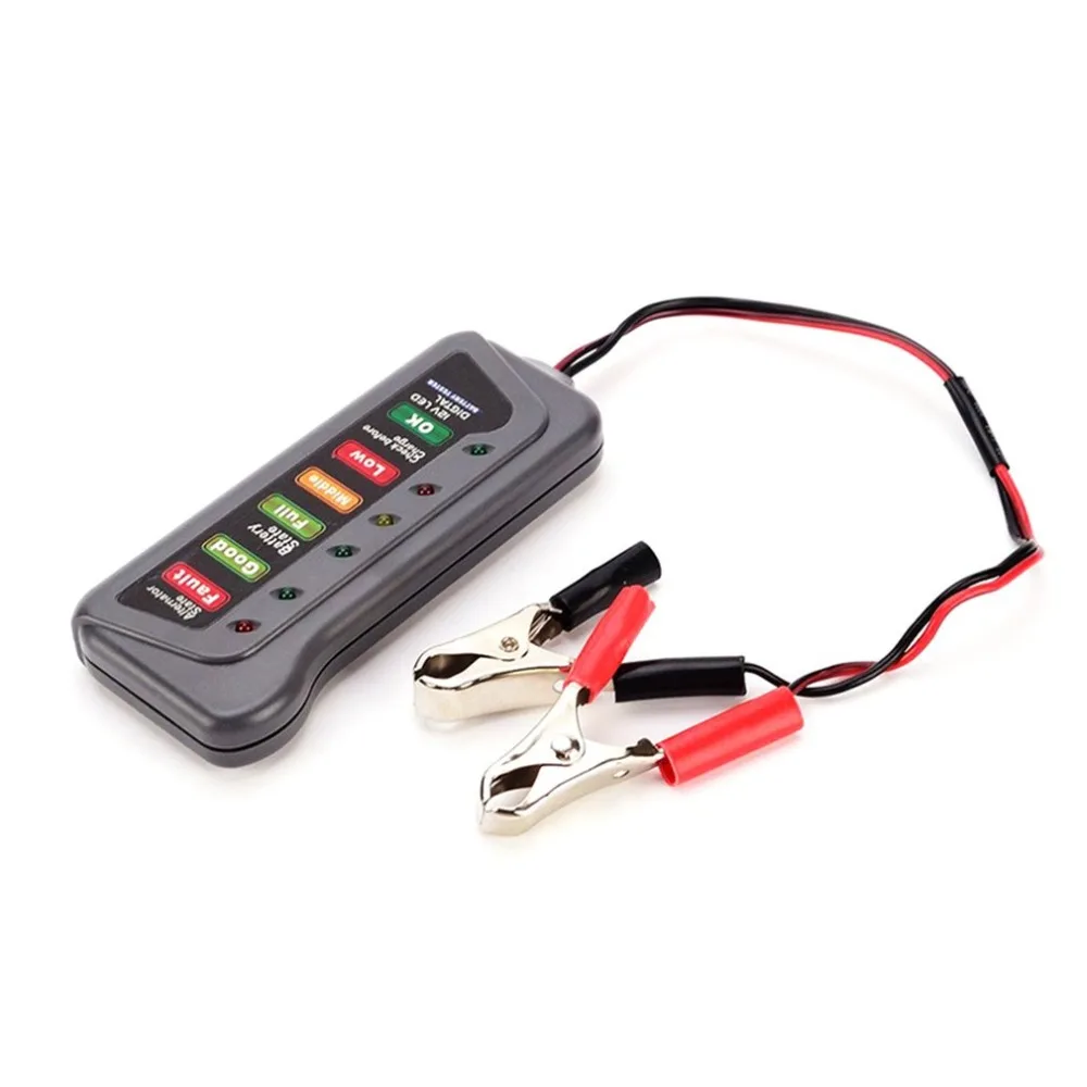 QX3012 Portable 12 Volt LED Digital Battery / Alternator Tester Car
