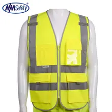 120GSM полиэстер ткань высшего класса светоотражающий жилет безопасности и высокая видимость жилет chaleco reflectante