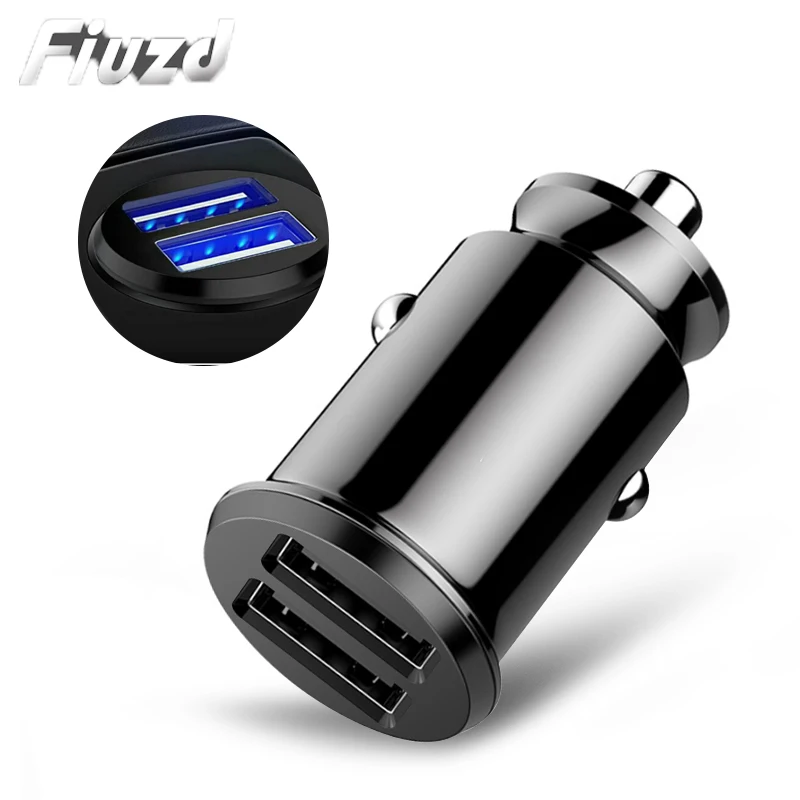 Mini USB Car Charger For iPhone X Xs Max 8 7 6 Xiaomi Redmi Note 7 Dual USB Car Phone Charger Dual USB Car Phone Charger