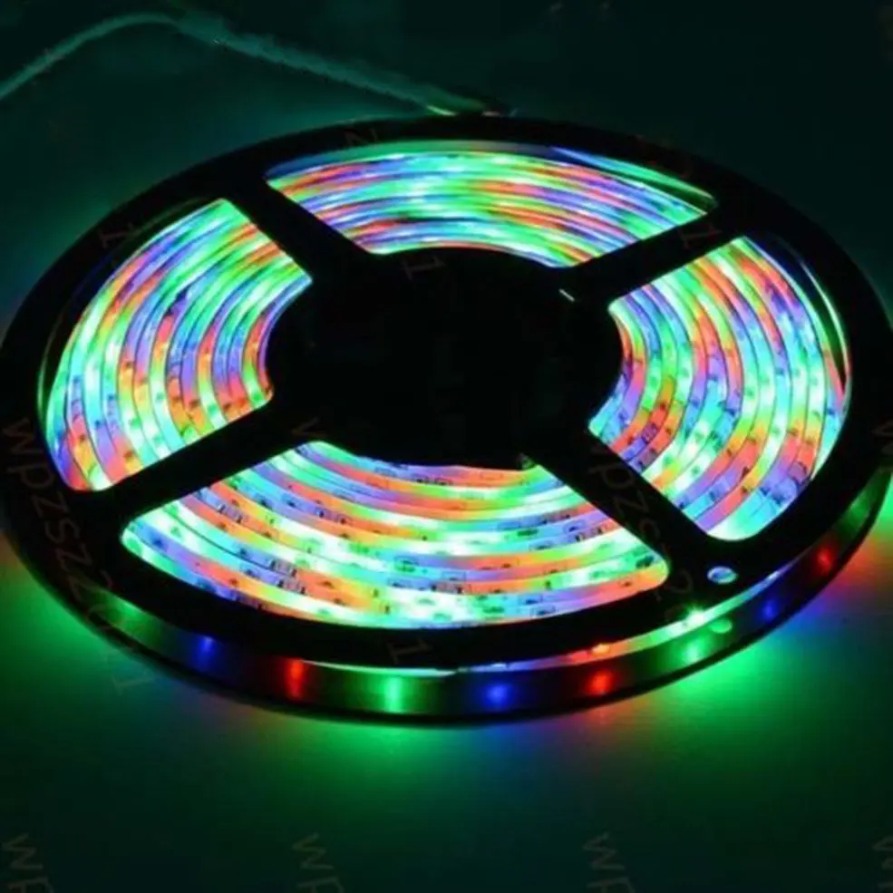 

5pcs 3528 RGB 5M Led SMD Waterproof Light Strip Lamp +Controller+2A Power Adaptor