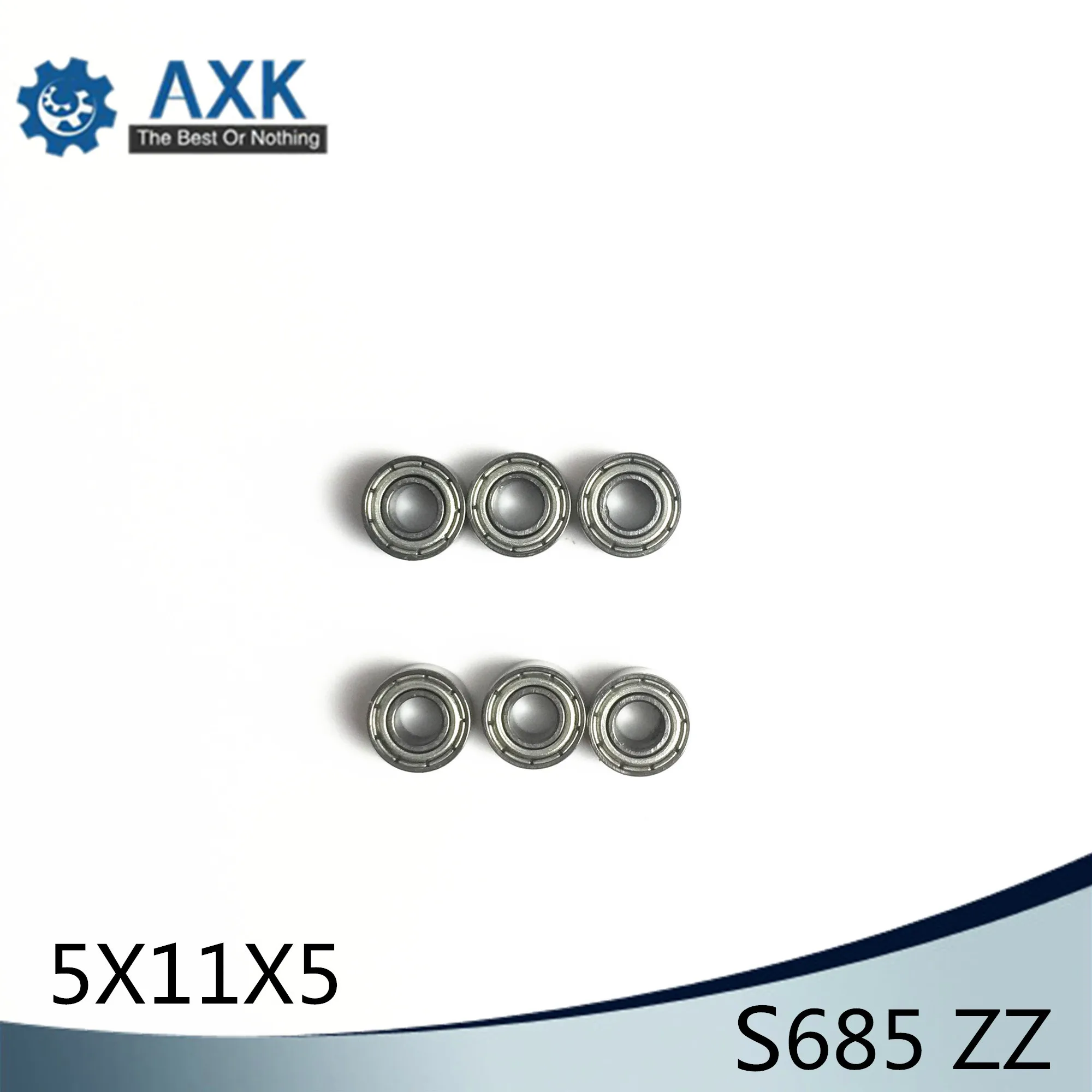 S685ZZ Bearing 5*11*5 mm ( 10PCS ) ABEC-5 440C Roller Stainless Steel S685Z S685 Z ZZ Ball Bearings