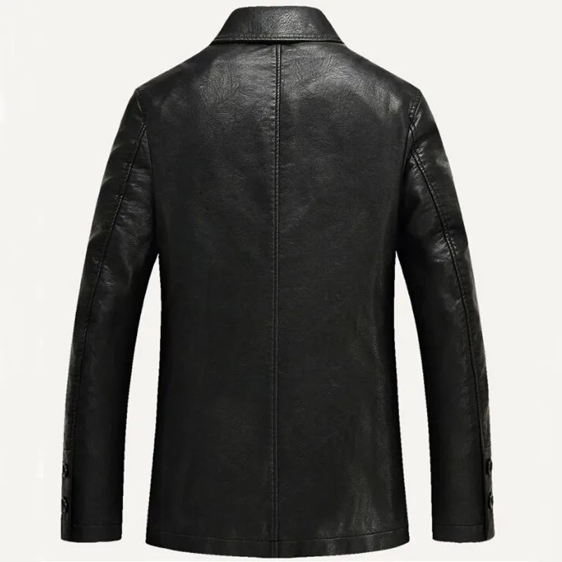 Men's Casual Leather Coat