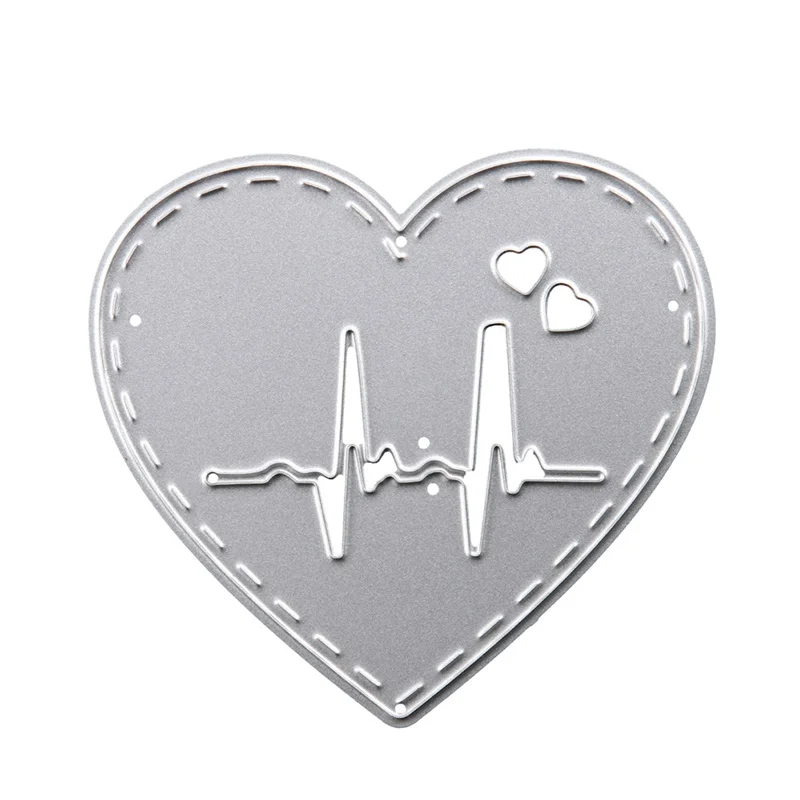 

ECG Heart Metal Die Cuts Cutting Dies For DIY Scrapbooking Album Embossing Paper Wedding Card Decorative Craft New 2018 Die