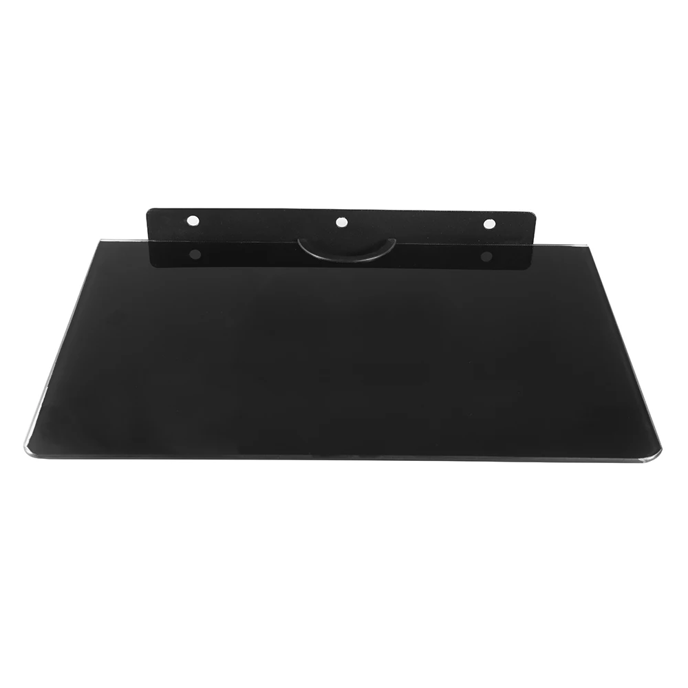 

Single Layer Tempered Glass Set-Top Box DVD Mount Router Shelf TV Box Tray Rack Wall Mount Set Top Holder Stand