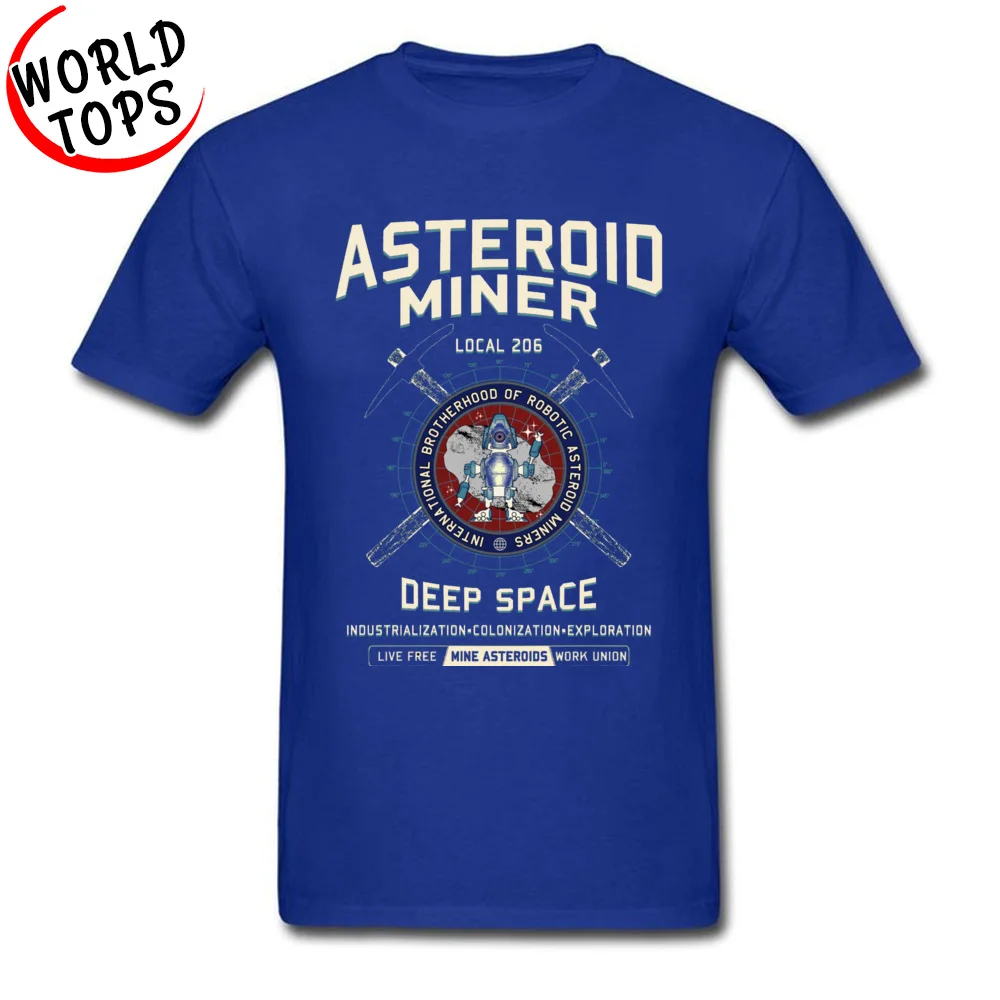 Party Short Sleeve Tees Autumn Round Neck Pure Cotton Boy Top T-shirts Asteroid Mining 19822 Party Top T-shirts 2018 New Asteroid Mining 19822 blue