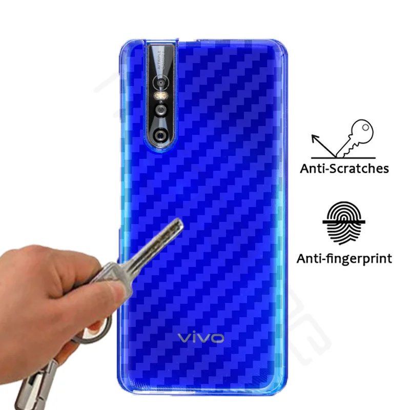 5Ps Protective Clear 3D Carbon Fiber Soft Screen Protector Sticker For vivo V15 Pro Back Film Not Tempered Glass
