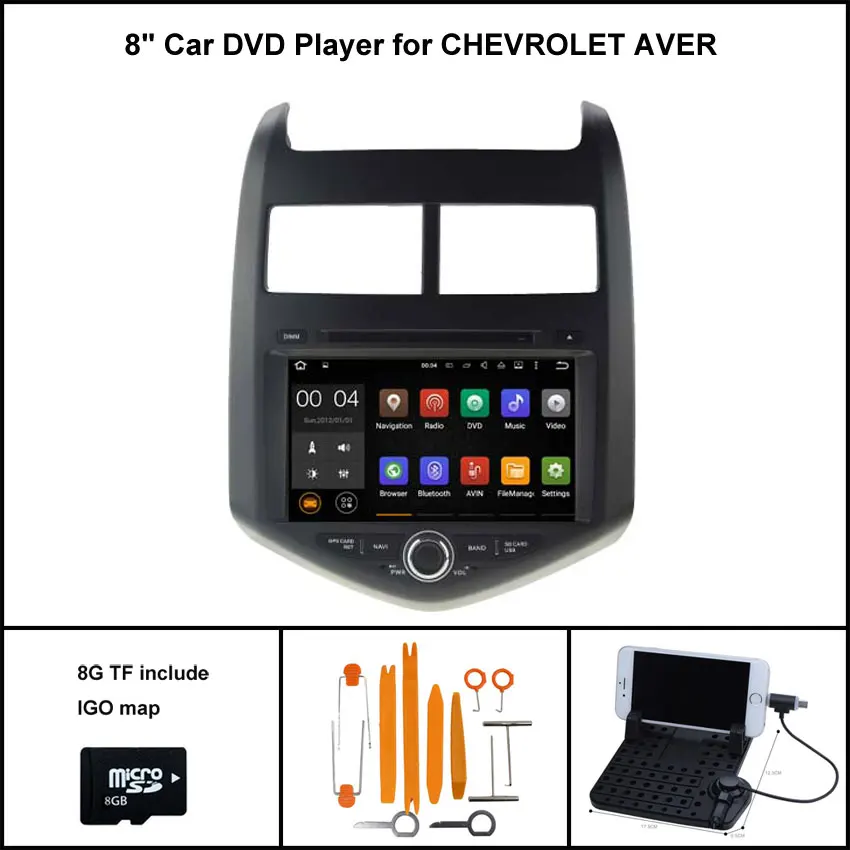 Android 7 1 Quad Core font b CAR b font DVD Player for CHEVROLET AVEO 2012