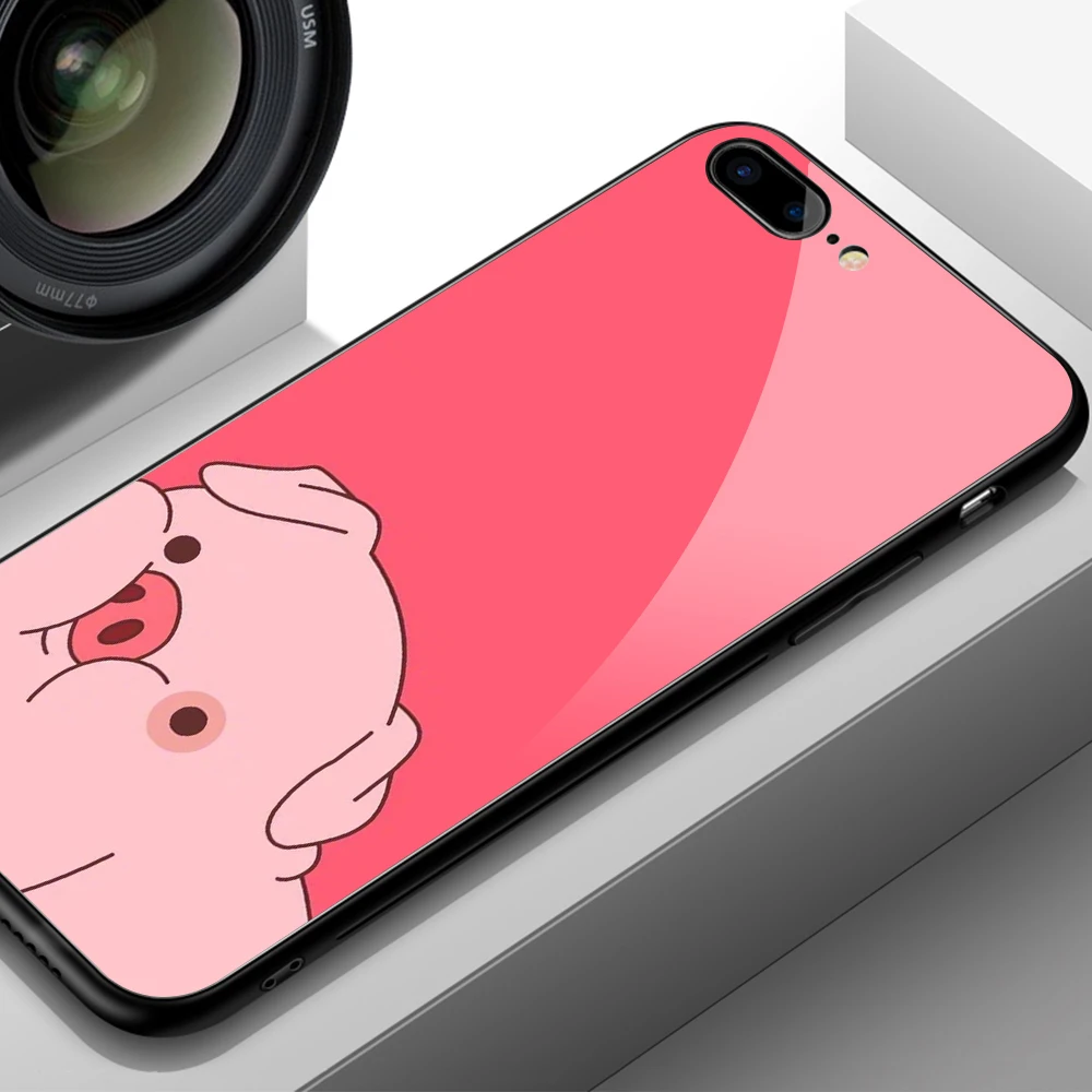 FinderCase чехол для iPhone XS MAX Bear Pig твердая задняя крышка 11 pro max стеклянное яблоко чехол для iPhone 7 8X6 6 Plus XR XS MAX