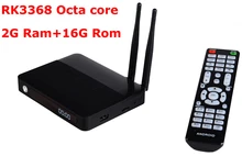 Free Shipping CSA91 Android 5.1 LOLLIPOP TV Box RK3368 Octa Core 2G+16GB 4K Smart Media Player 3 USB Port BT 4.0 WiFi 2 antenna