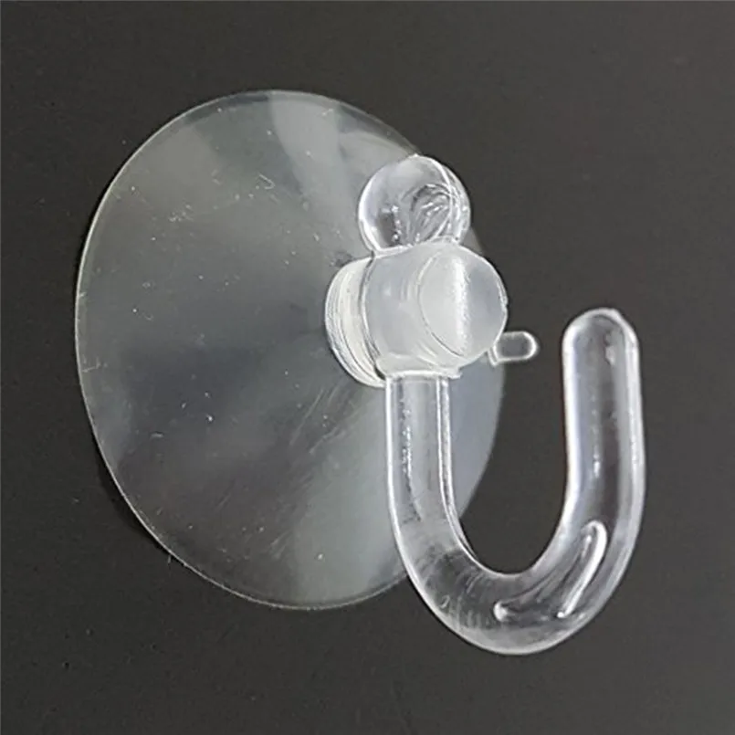 40pcs Window Clear Suction Cup Sucker Hooks Clothes Coat Metal Hanging Hook Holder for Fairy Lights net Lights Holder #3d10 (2)