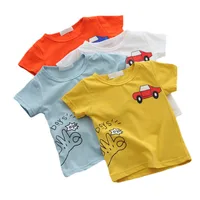 Cartoon Car Baby Boys T-Shirts Summer Baby Short Sleeve Tops Fashion Baby Boy's Clothing Kids T-shirts for Boys 1