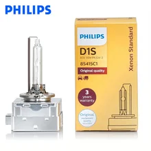 Philips D1S HID 85415 35W ксеноновая стандартная головная лампа 4200K яркий белый светильник, авто Оригинальная лампа ECE, одобрено аутентичным, 1X