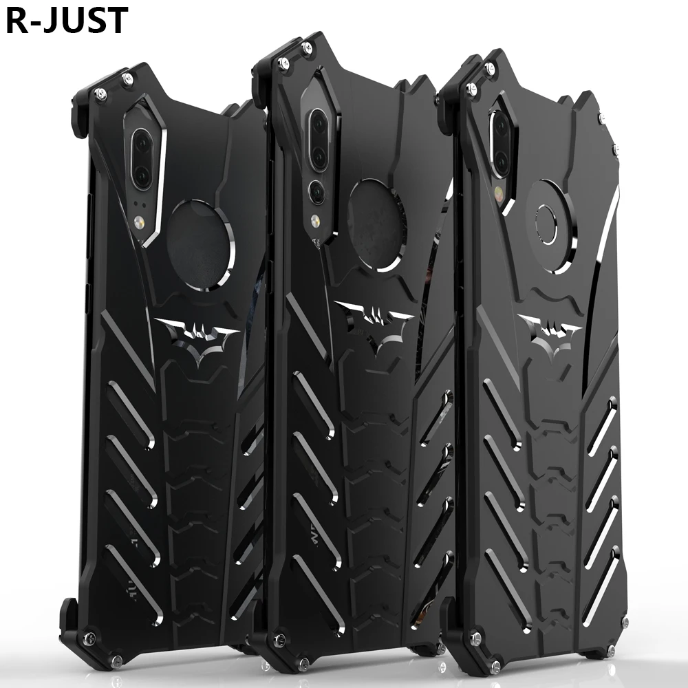 

R-JUST For Huawei P20 Pro Case Cover Luxury Hard Metal Aluminum Alloy Shockproof Armor Phone Case for Huawei P20 Lite Back Cover