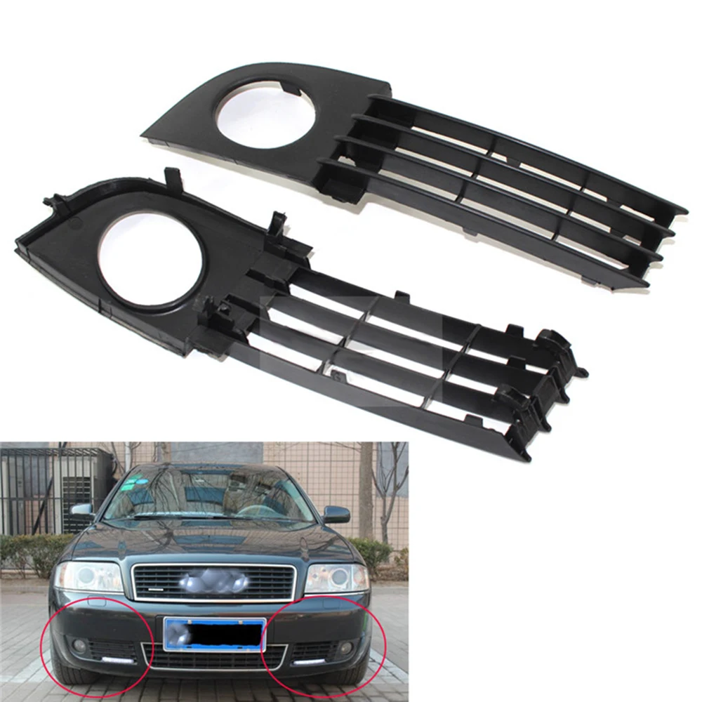 

For Audi A6 C5 2003~2005 Fog Light Cover Vent Car Grille Auto Front Lower Bumper Driving Lamp Cover 4B0807681T 4B0807682T