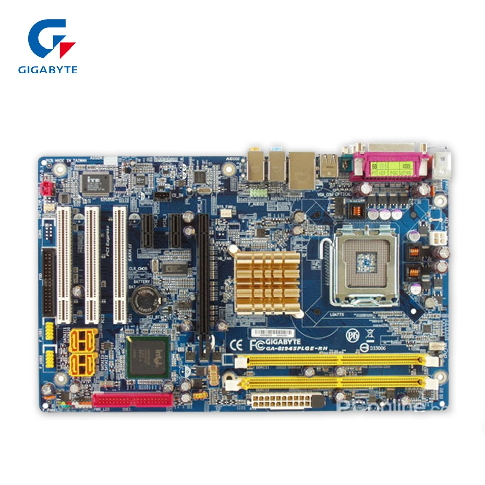 Gigabyte GA-8I945PLGE-RH Original Used Desktop Motherboard 8I945PLGE-RH 945PL LGA 775 DDR2 2G SATA2 Micro-ATX used original for lenovo 945gc m2 lga 775 ddr2 for intel 945 motherboard