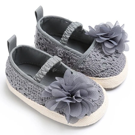 Обувь для новорожденных девочек; сезон весна-осень; милое очень легкое вязаное танцевальное платье Mary Jane с большим бантом; обувь для детской кроватки - Цвет: WLB019H