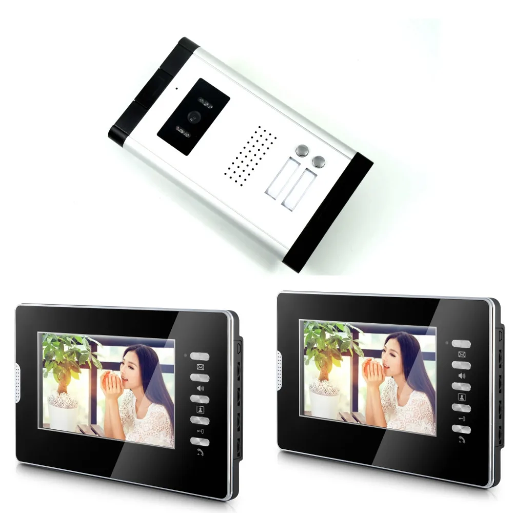 

2 in 1 7inch Video doorphone system Apartment Video doorbell home security for visitor