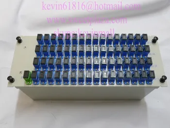 

1*64 insertion type splitter, 1X64 splitter with 1*SC/APC input port and 64* SC/UPC output ports