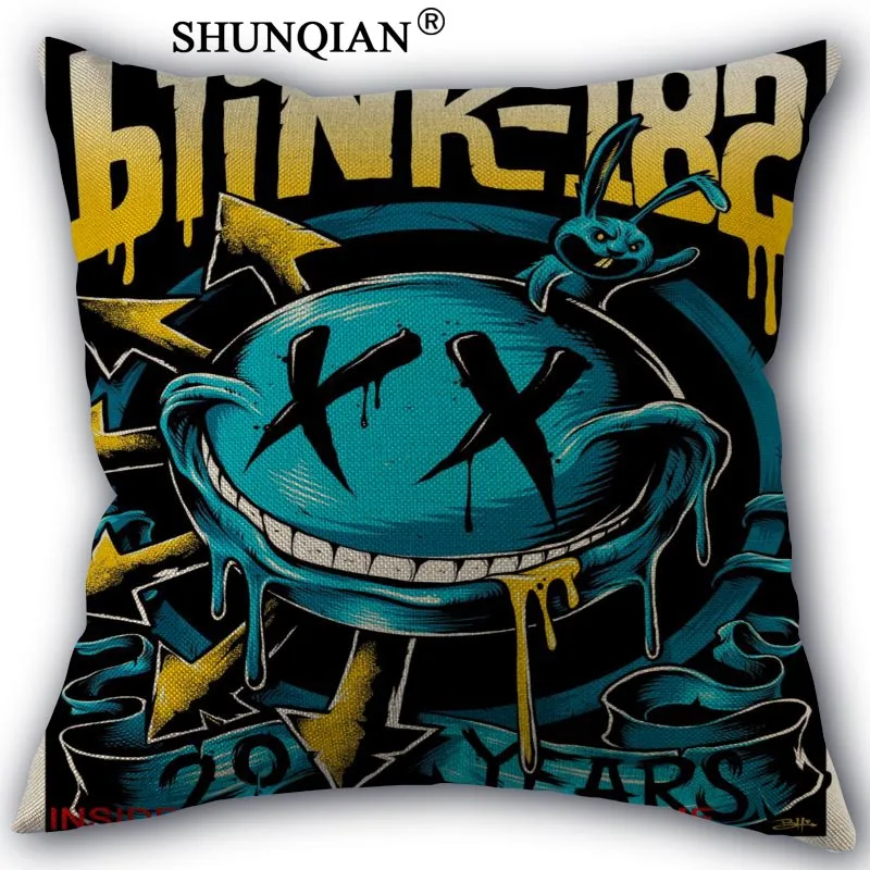 3 Blink-182 хлопок лен декоративная Свадебные наволочки 45x45 см с одной стороны для наволочки для дома A10.17 - Цвет: 3