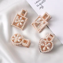 Мода жемчуг заколки с цветком для Для женщин девочек зажим для волос клипы Круглый/сердце-невидимок Головные уборы Аксессуары для укладки волос