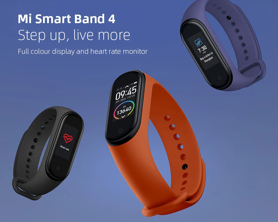 Xiaomi mi Band 4 умный браслет 3 цвета AMOLED экран mi band 4 Smartband фитнес-тренажер Bluetooth спортивный водонепроницаемый смарт-браслет